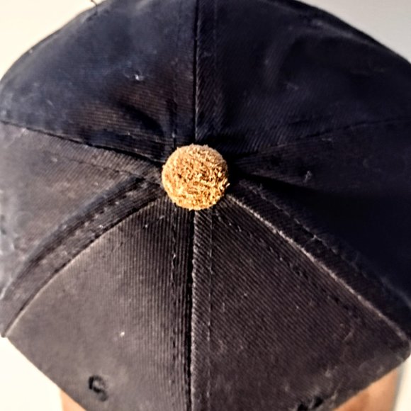 Dallas Texas Longhorn Embroidery Ball Cap ~ Black Twill / Tan Suede ~ No Tag NEW - Picture 5 of 10